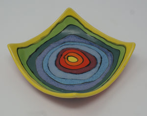 Colorful small square plate