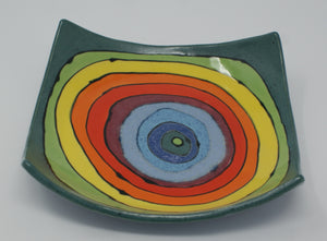 Colorful Medium square plate