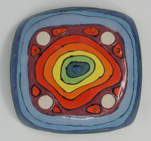 Colorful Medium square plate