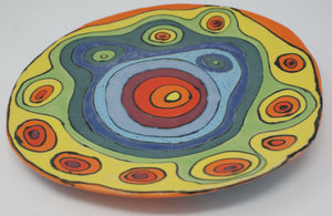 Colourful large serving platter