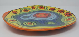 Colourful large serving platter