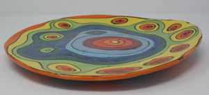 Colourful large serving platter