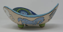 Load image into Gallery viewer, Beautiful madly colourful serving bowl with horses, medium-large
