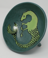 Load image into Gallery viewer, Kasztanka - gorgeous medium seahorse tripod bowl
