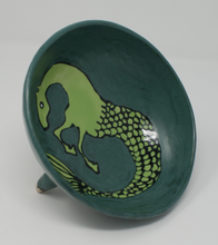 Load image into Gallery viewer, Kasztanka - gorgeous medium seahorse tripod bowl
